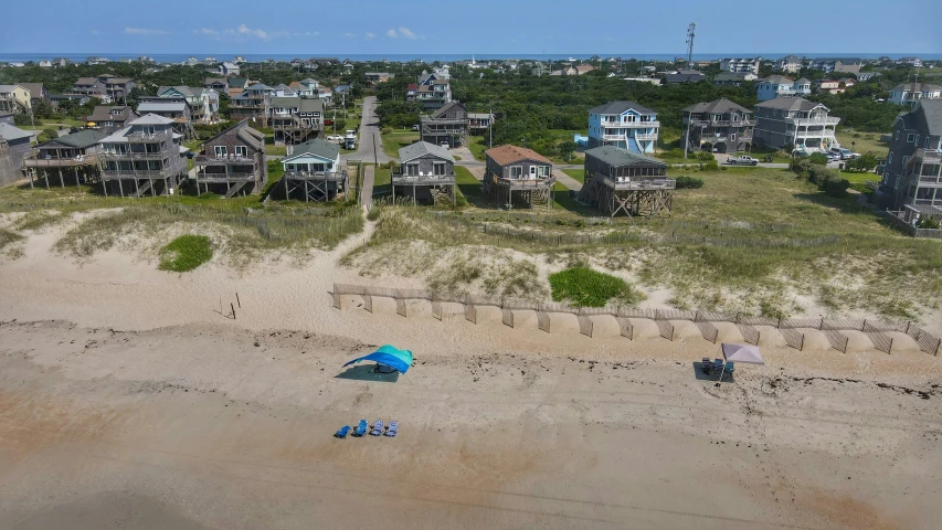 an aerial view of some houses from a bird's eye view