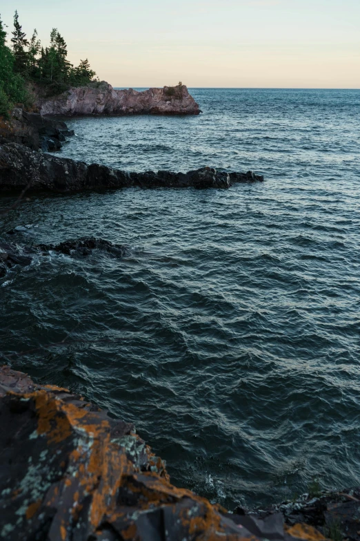 an image of a view of the ocean with rocks