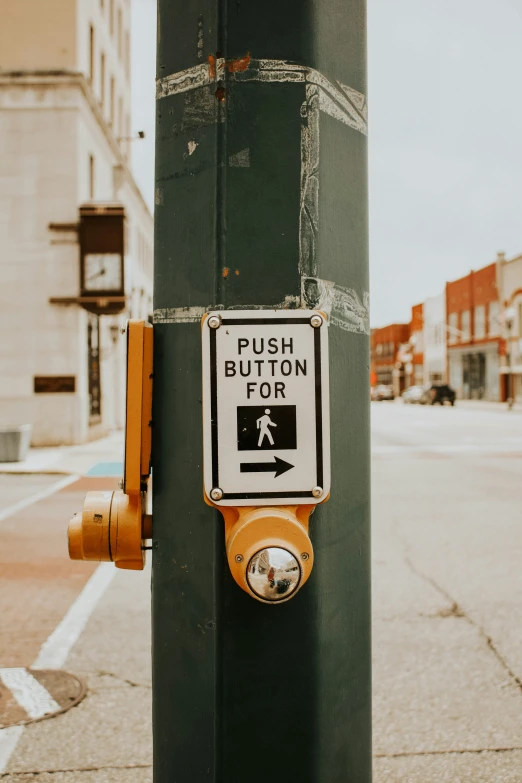 a close up of a on on a pole