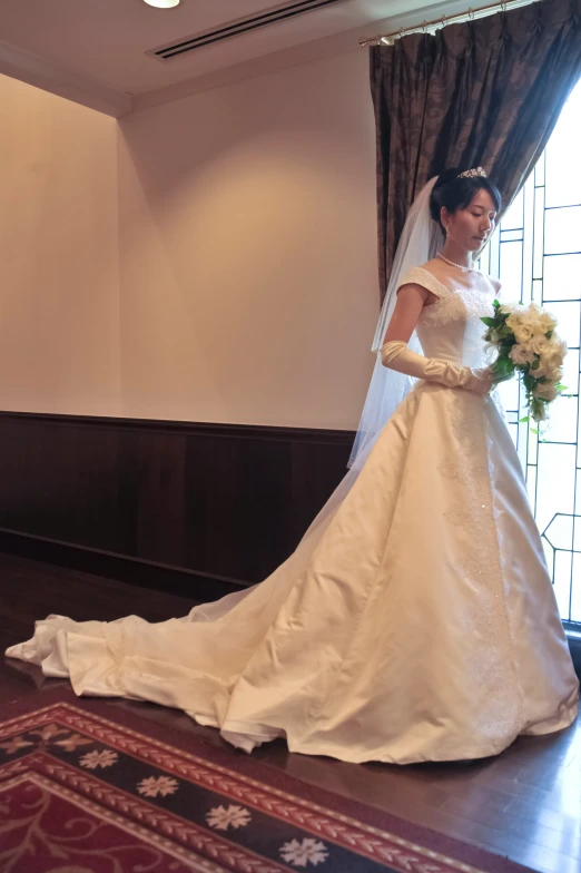 an image of a bride at her wedding