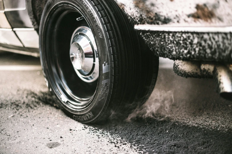 this is a close up of the wheel on a vehicle