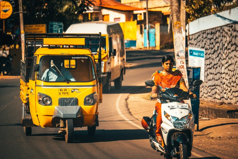 this is an image of a man riding a motorcycle