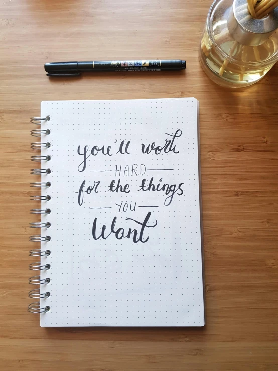 a notepad that says you're right there are five things for the things that i want