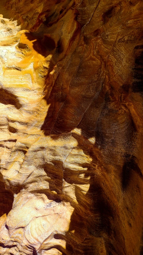 an aerial view of canyons and rocks with very bright sunlight