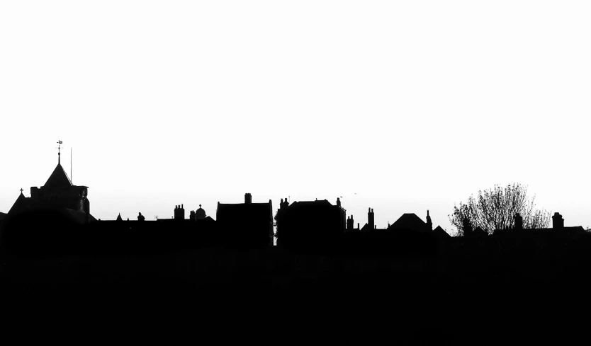 an image of city skyline in silhouette