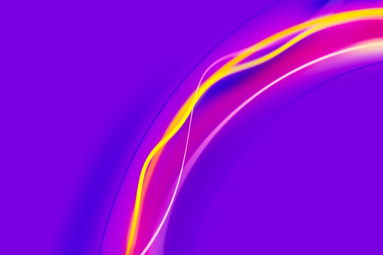 the abstract purple and pink background features an overlapping, curved stripe