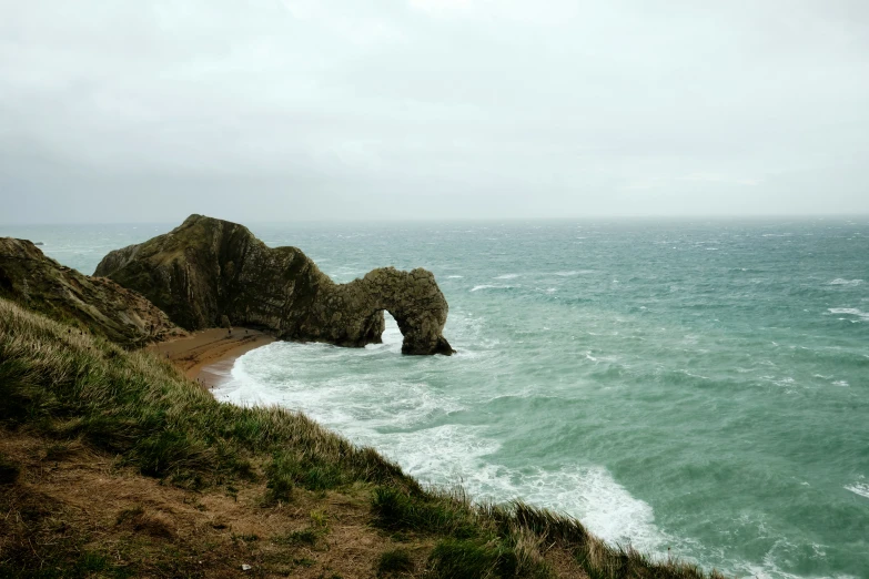 an area where water is very close to the beach