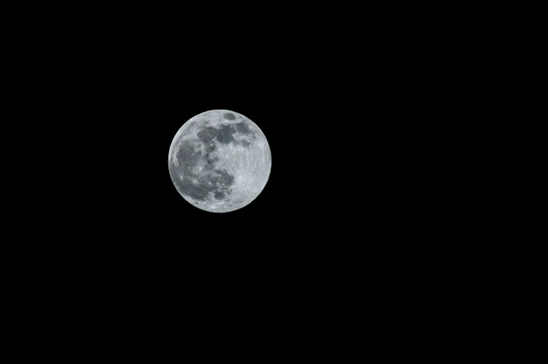 a full moon in the dark night sky