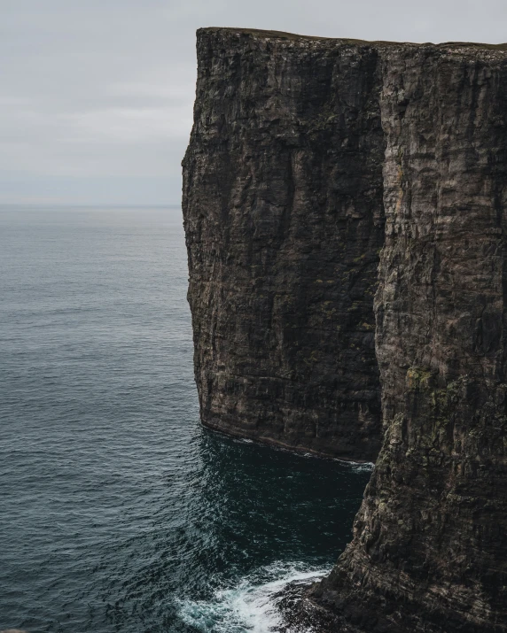 an image of two cliffs in the ocean