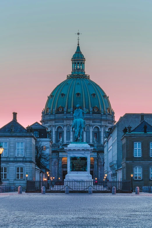 the building has a large dome at the top