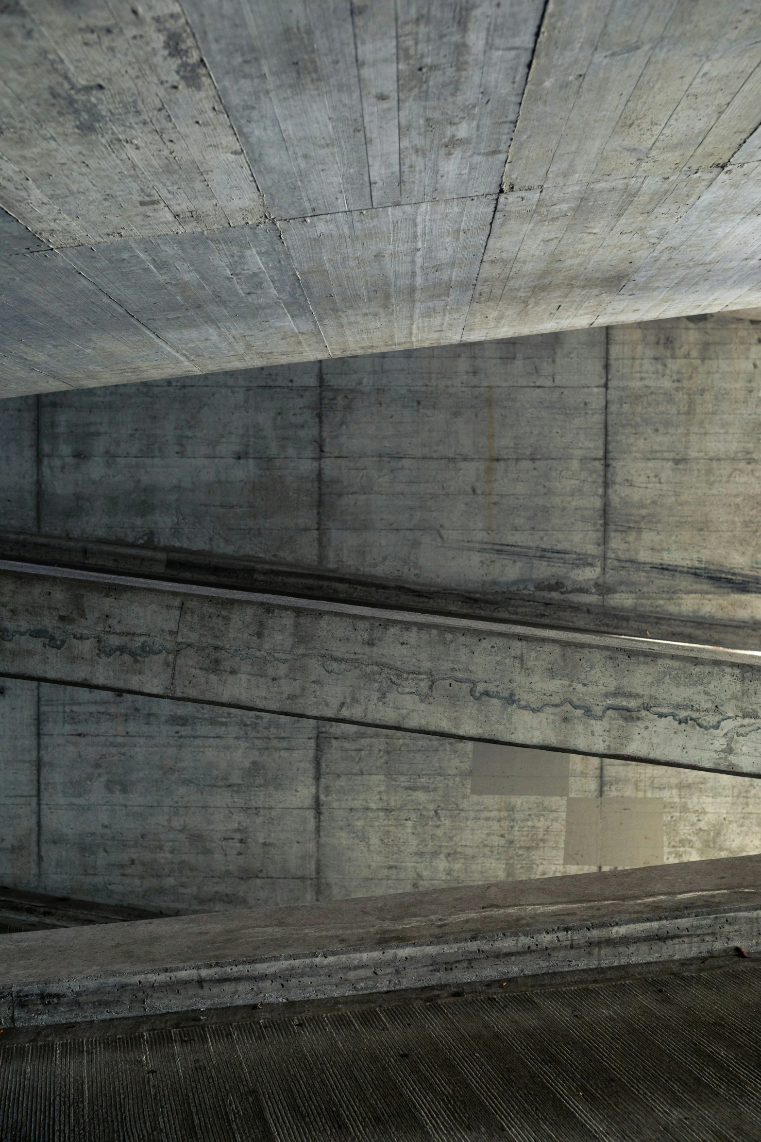 a empty wall in the middle of concrete