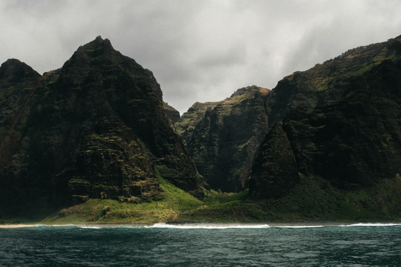 a po of the side of mountains as they roll by