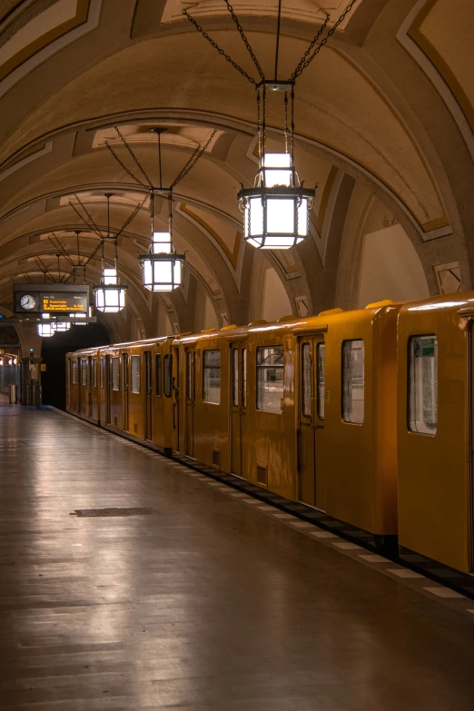 this is a train station with a lot of light