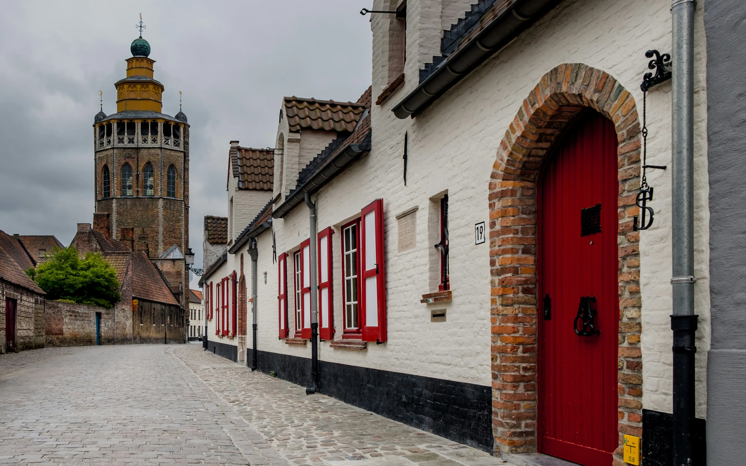 this is a street with buildings in the background