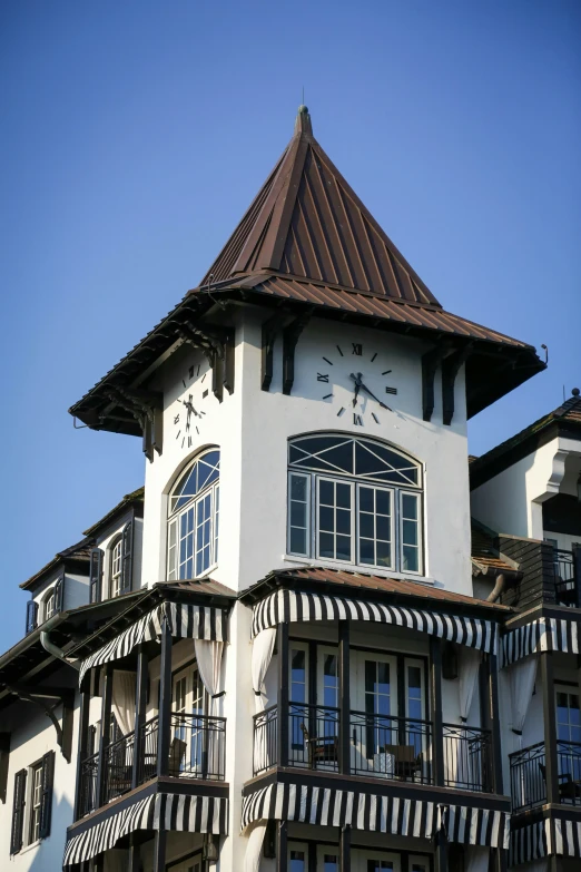 this large building has a clock built into it