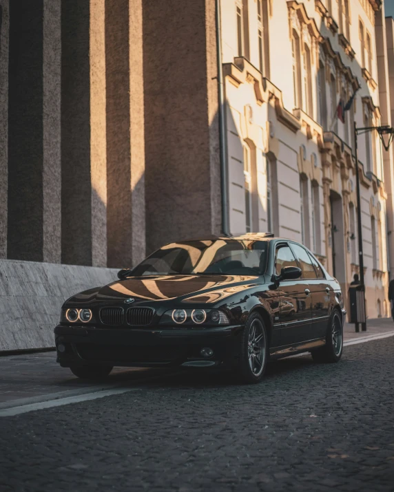 this is an image of a car parked on the side of the street