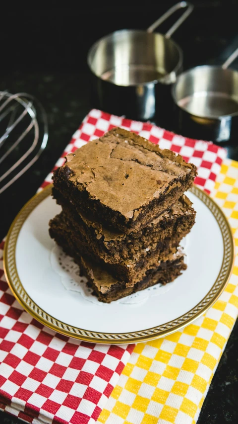 a plate of cake that is sitting on a table