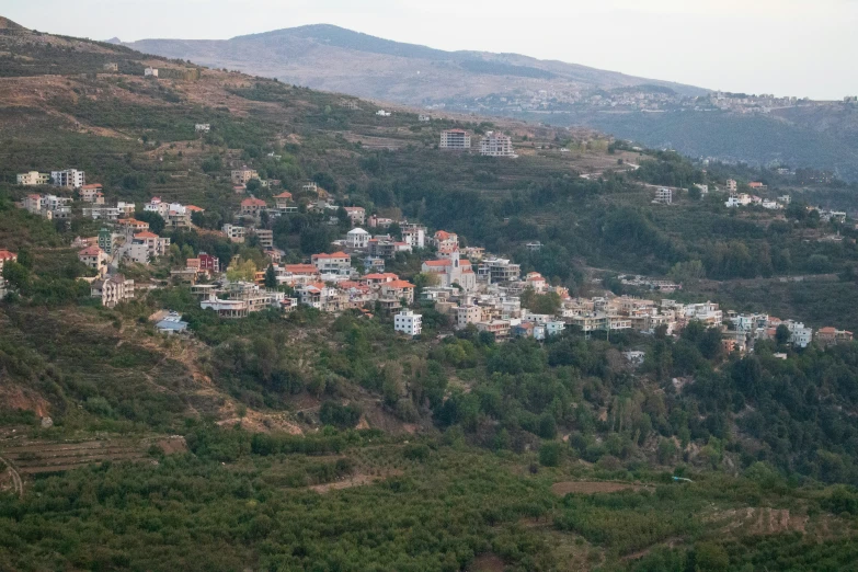 this is a village on a hillside in the mountains