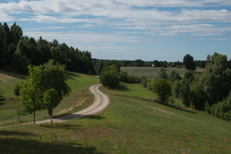 an image of a dirt road going through a field