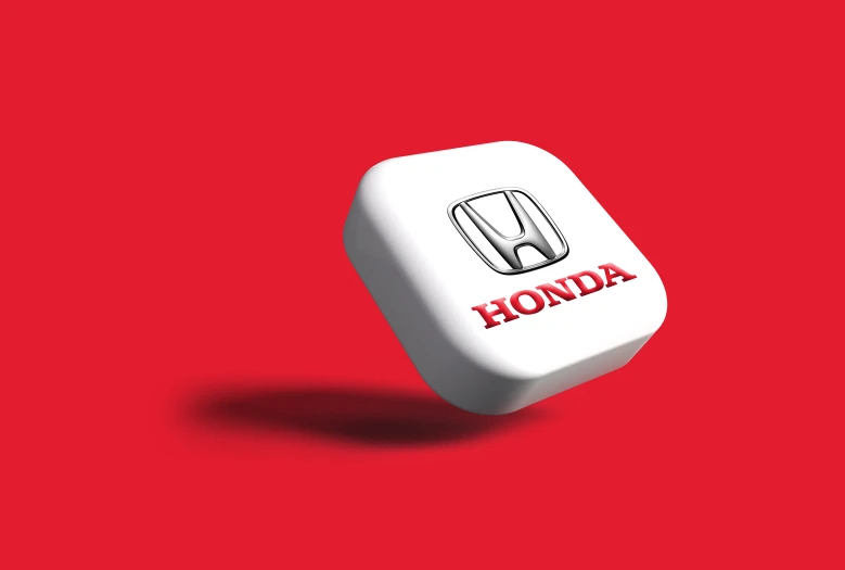 an advertit for honda and the words honda on it