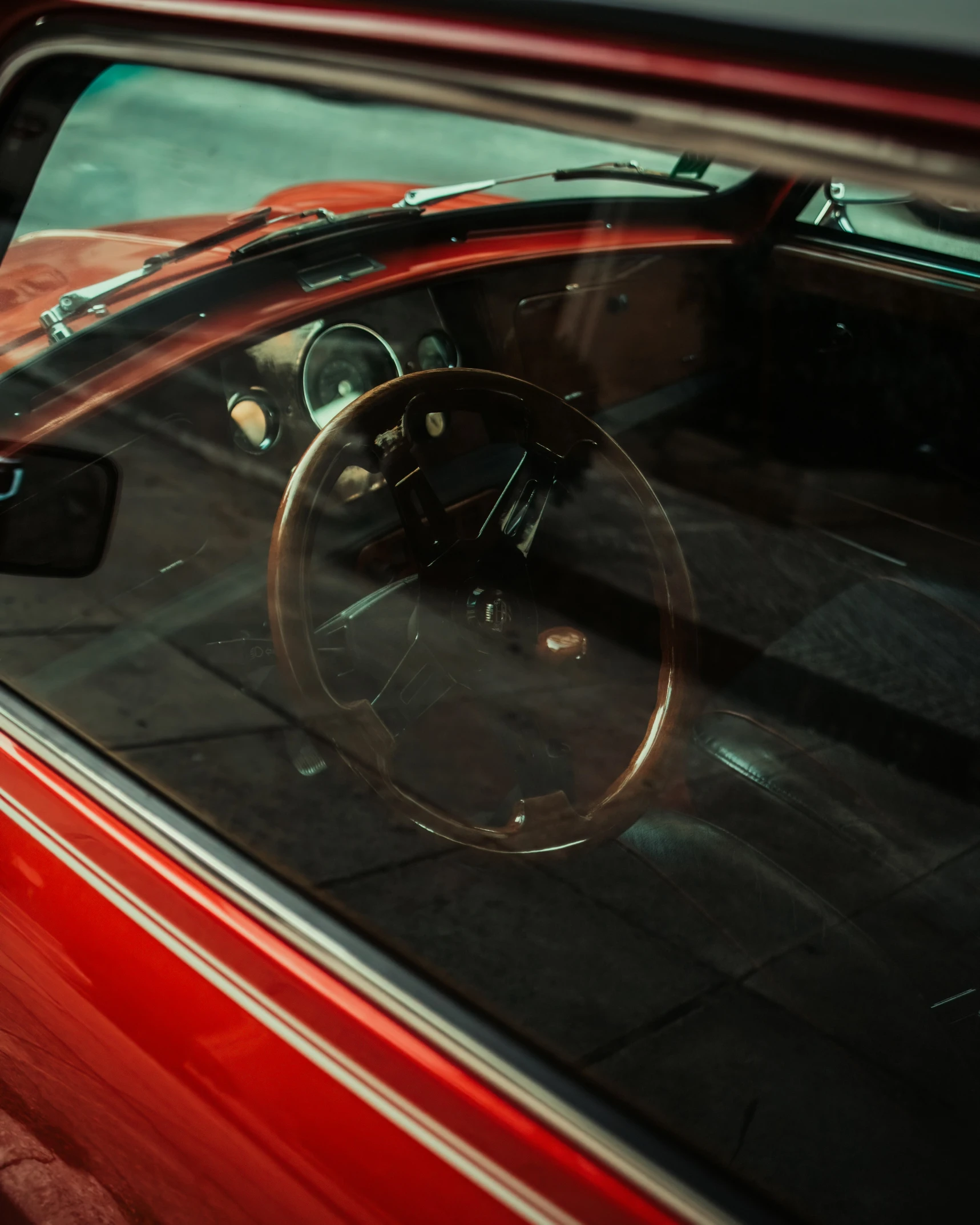 a close up of a car's dashboard and inside of the driver's cabin