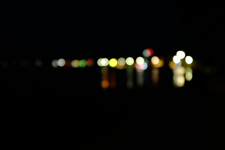 blurred pograph of the lights in the dark