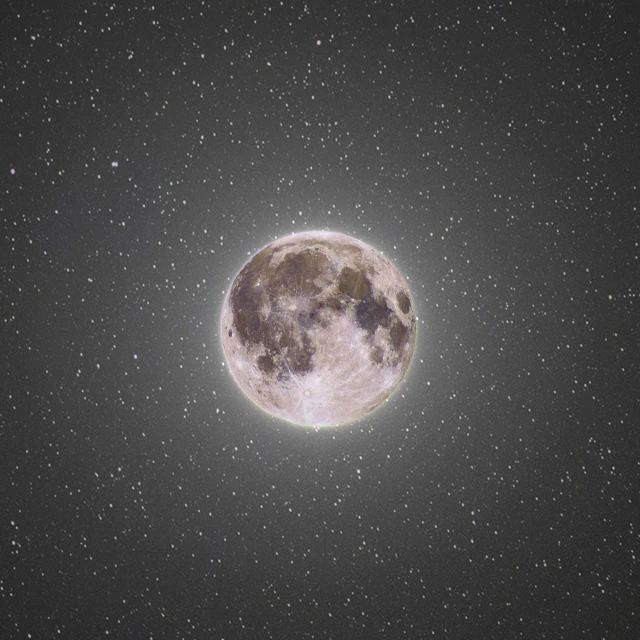 a full moon is shown in a clear black sky