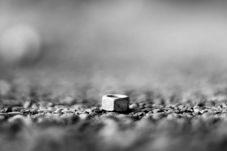 close up image of a ring in a rock formation