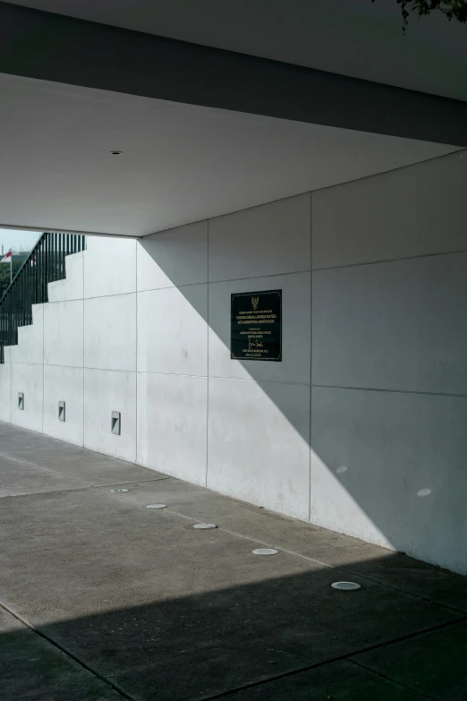 a stairway in front of an open airway