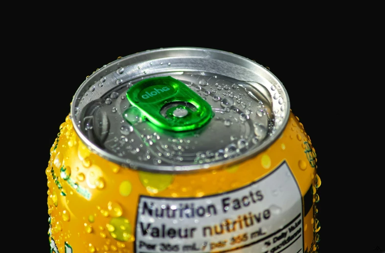 a closeup s of a can of mineral snacks