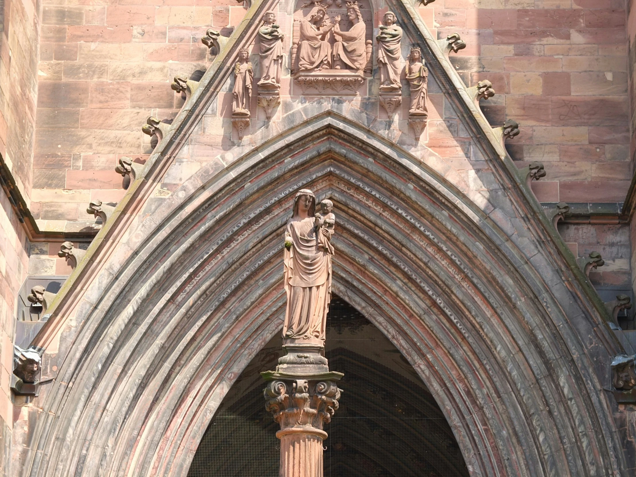 this is an image of the entrance to a gothic building