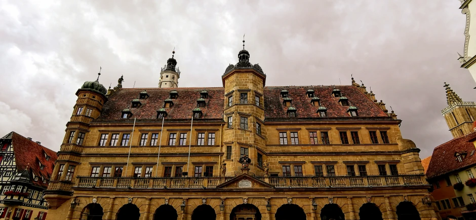 a view of a very old, historic building