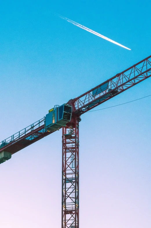 a building is under construction, and the sky is blue