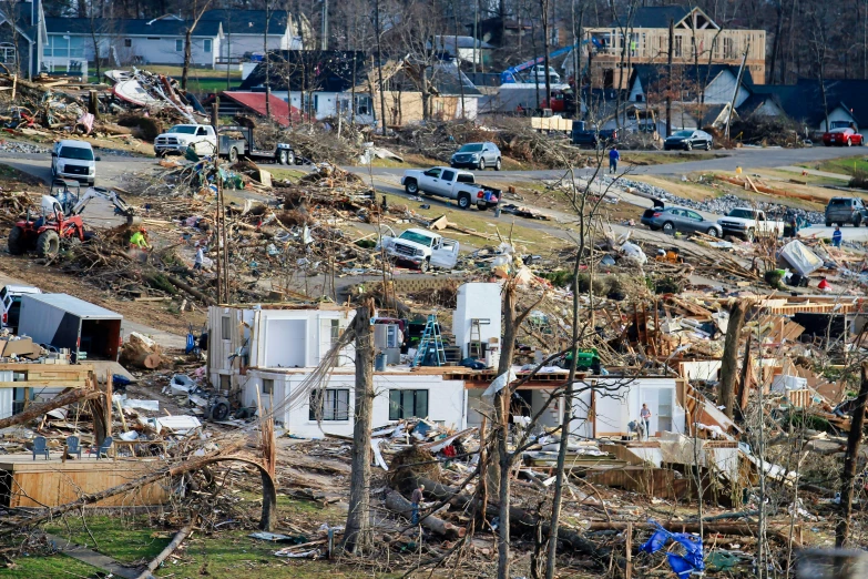 this is a construction area that has a lot of debris everywhere