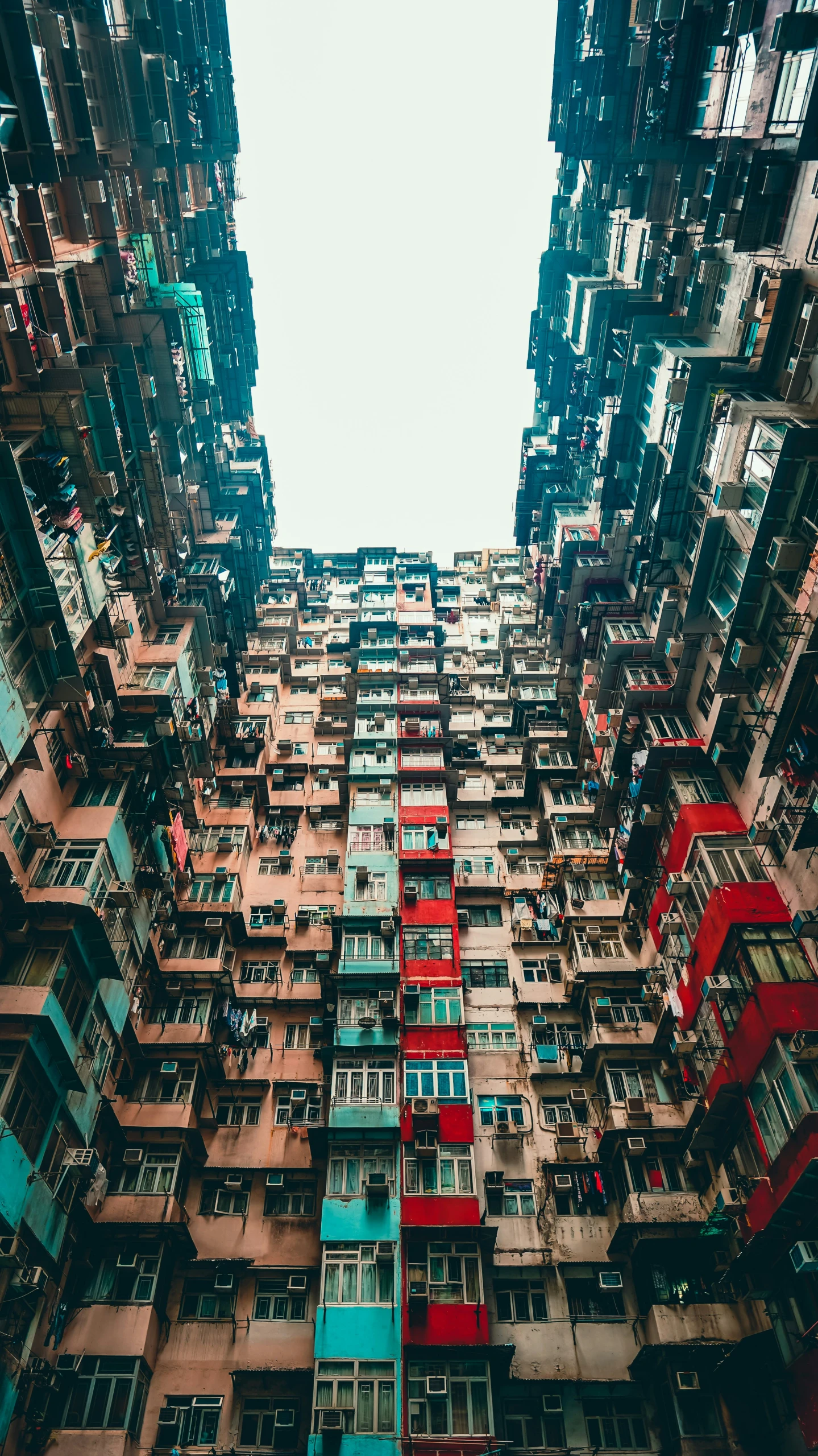 a city building covered in lots of different windows