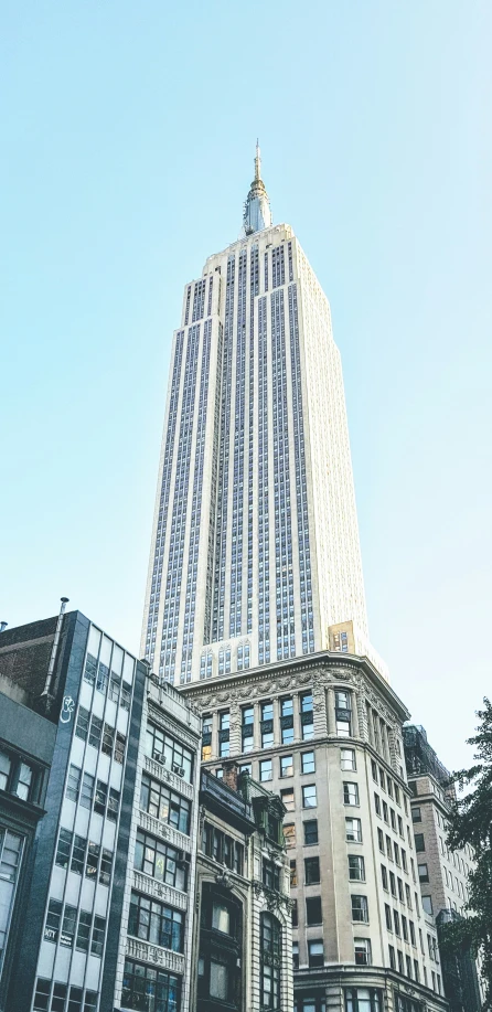 the building has a clock at the top