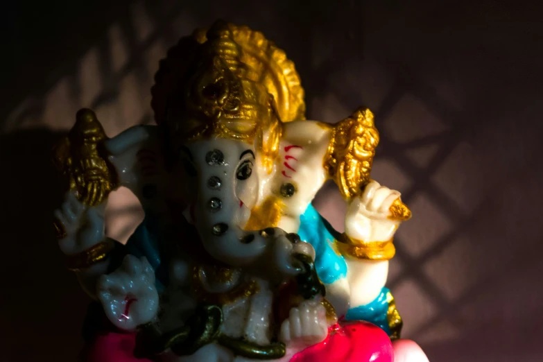 an artistic view of a very small ganeshh