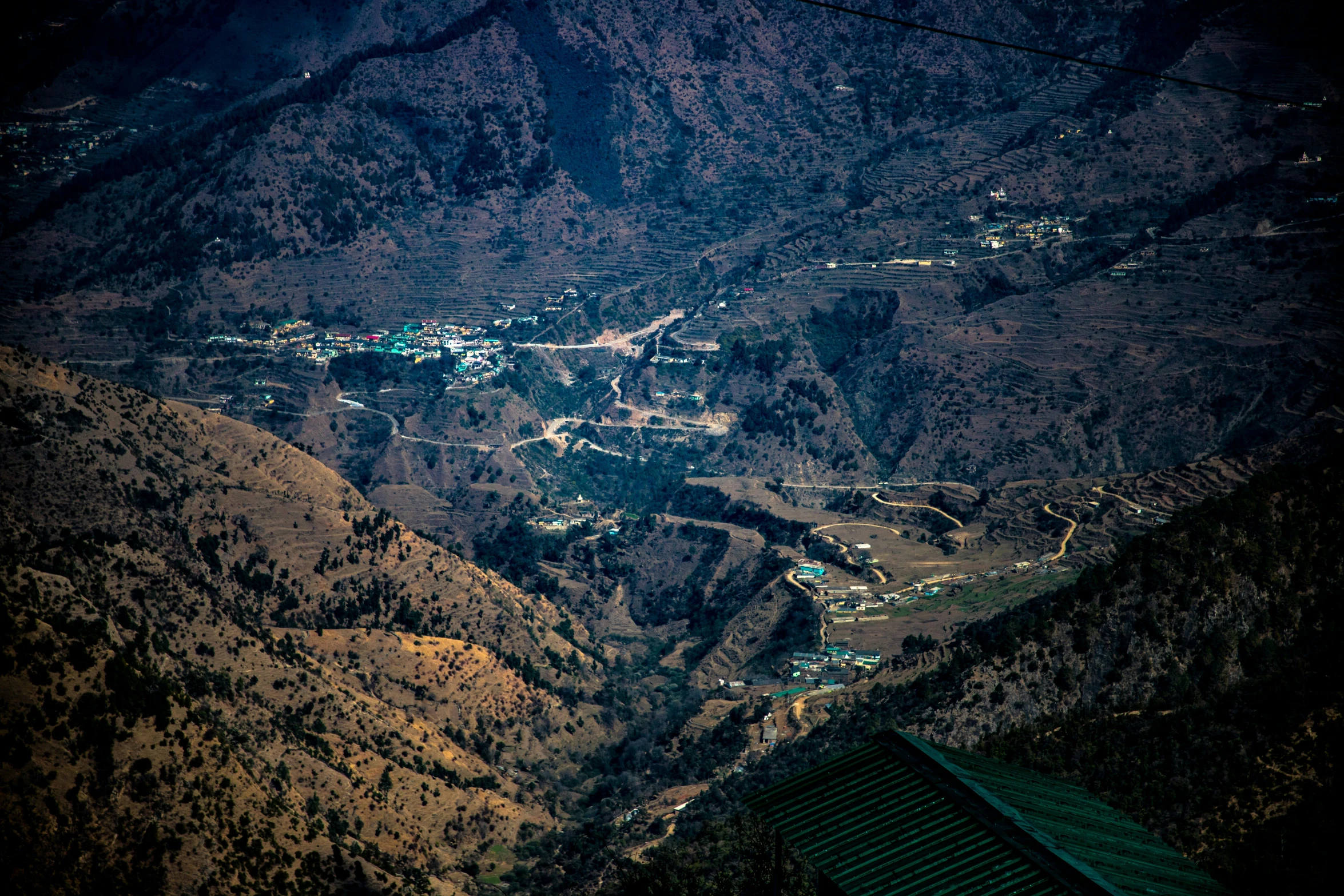 a po from the top of a mountain