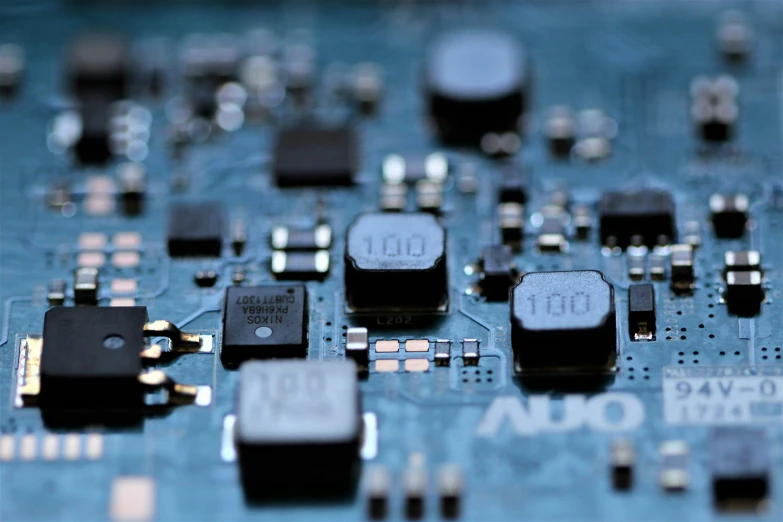 close up of a small circuit board with multiple microelets