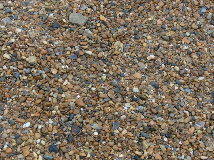 some small rocks and water on a street