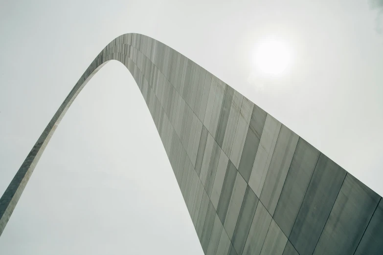 the arch has an intricate design on the sides