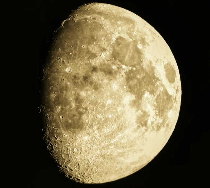 a full view of the moon taken in the dark sky