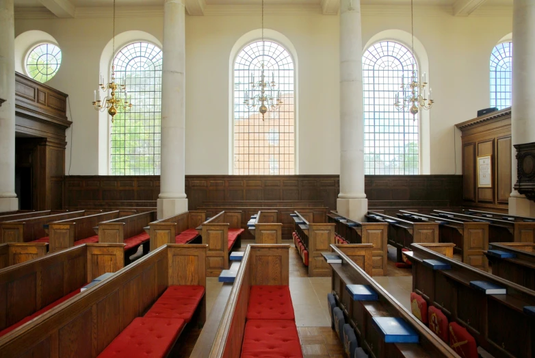 view of an old looking sanctuary area at a church