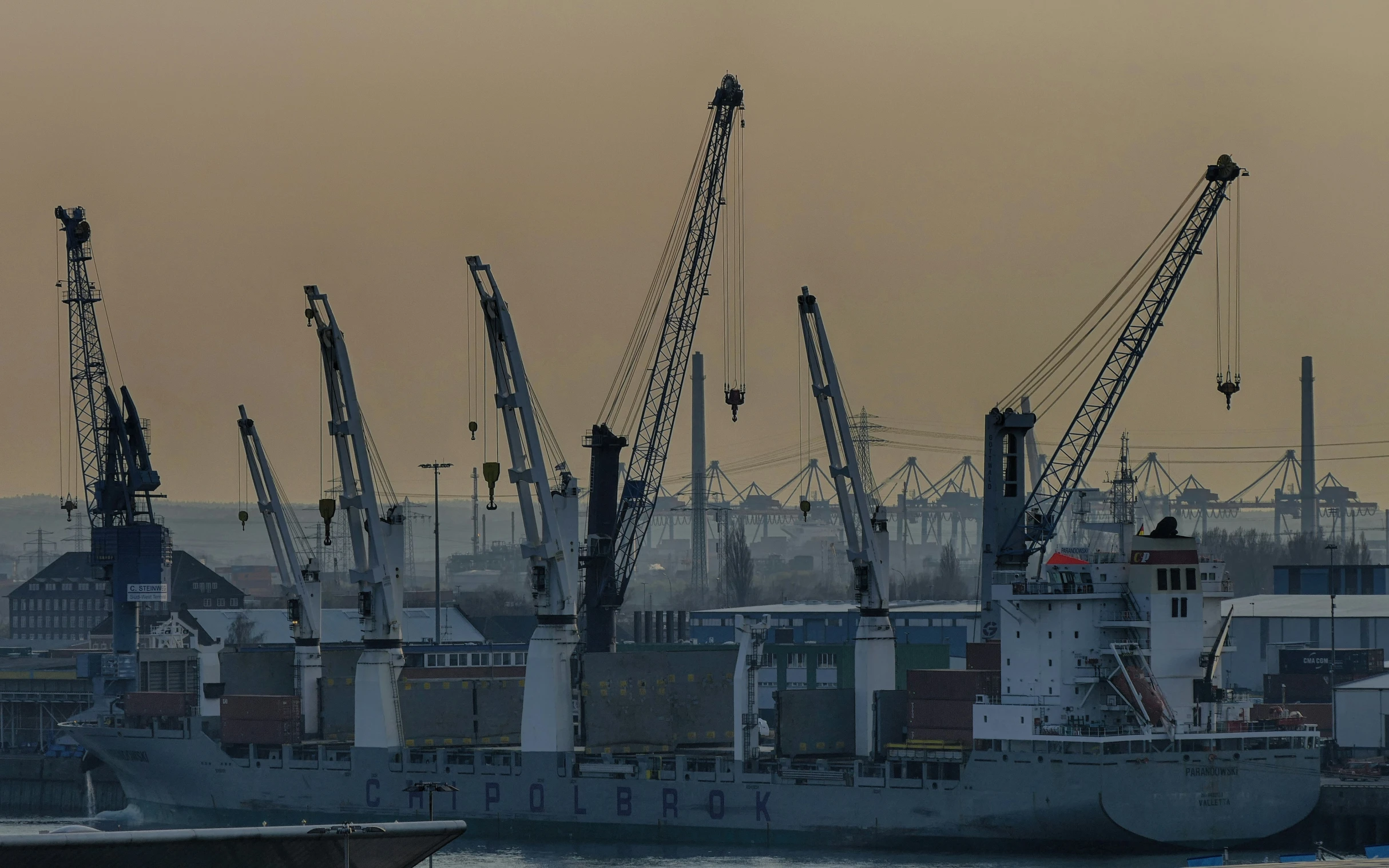 an image of a cargo ship and the sea