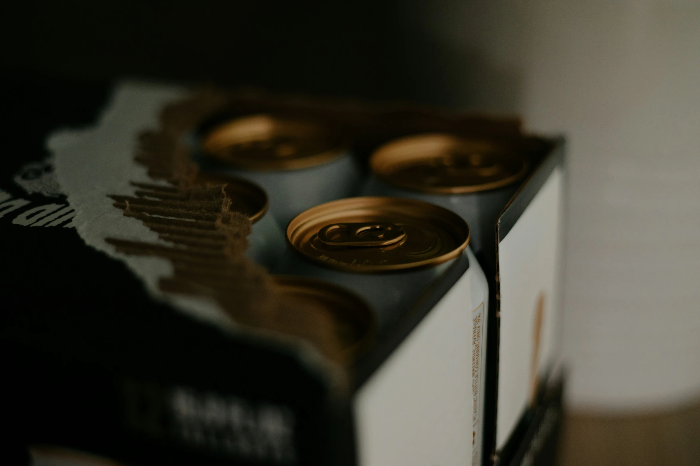 close up of some cans of soda