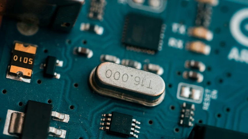 a close - up view of a closeup view of a micro board showing the micro memory chip