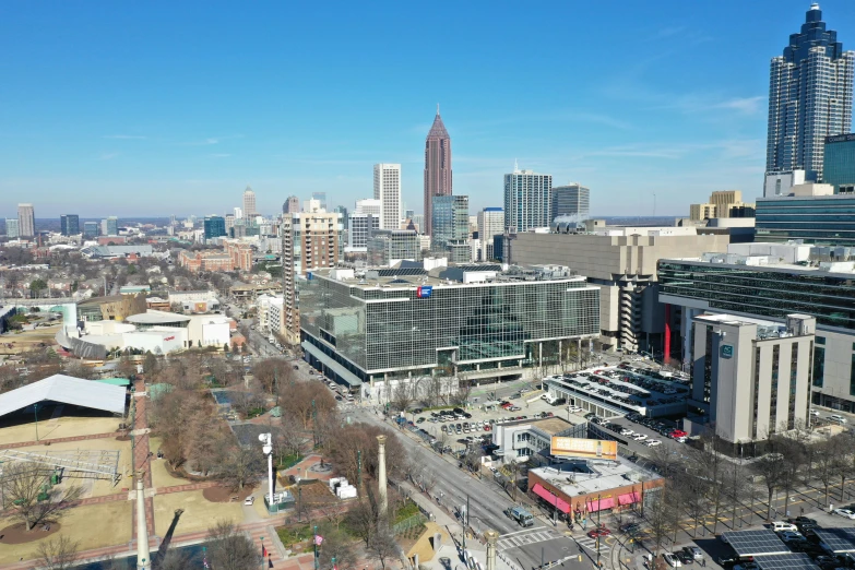 a city that is very big with many large buildings in it