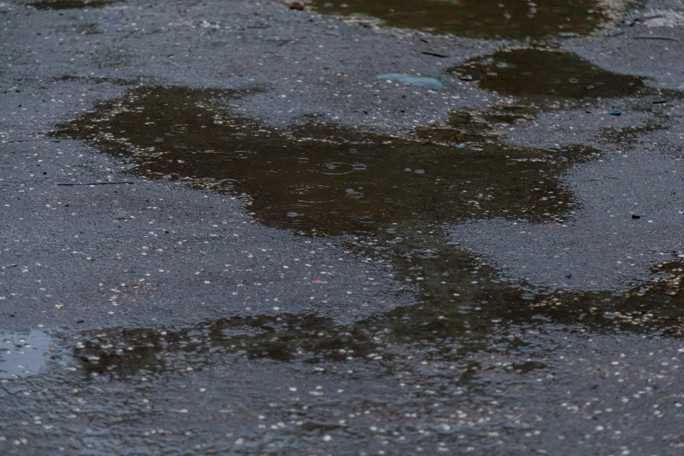 some reflection of soing outside in the water