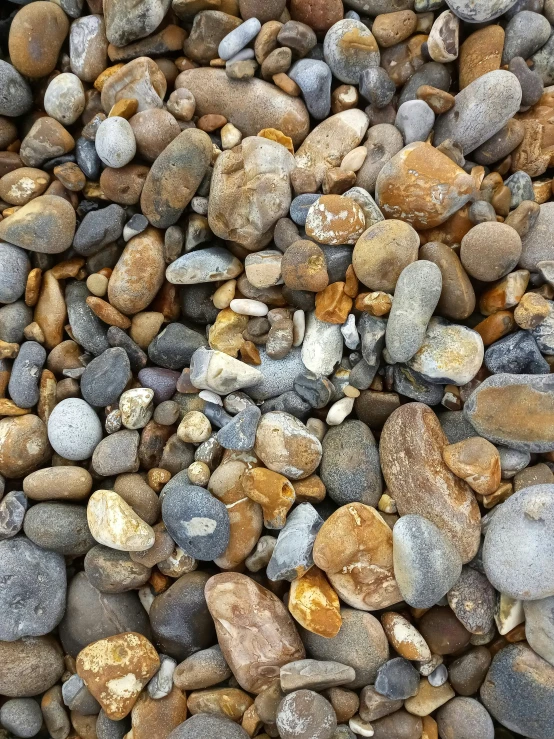 a gravel covered area with rocks on it