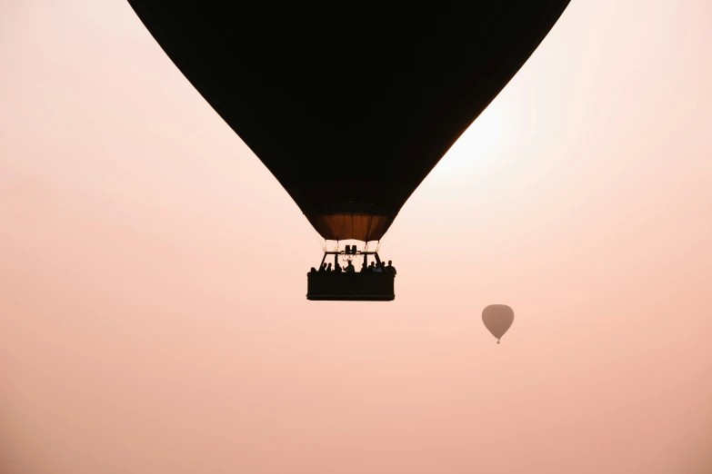 two  air balloons in the sky near one another